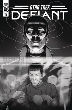 Star Trek: Defiant #10 Cover Feehan B&W 1 for 10 Incentive