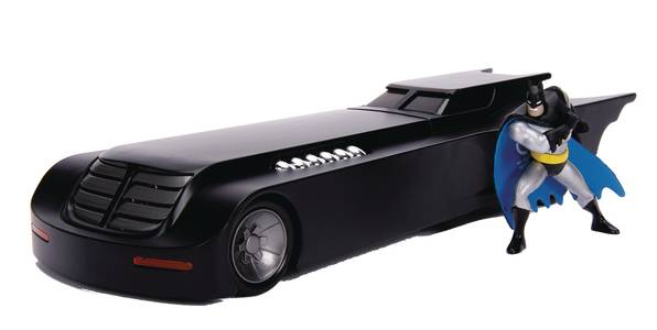 Metals Batman Animated Batmobile 1/24 Vehicle W/fig