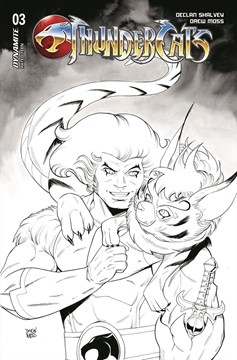 Thundercats #3 Cover Z 1 for 10 Incentive Moss Snarf Black & White