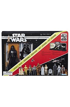 Star Wars Black 40th Anniversary Legacy 6 Inch Action Figure Set Cs