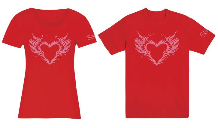 Saga Burning Heart Womens Medium T-Shirt