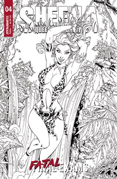 Sheena Queen of the Jungle #4 Cover F 1 for 10 Incentive Royle Line Art