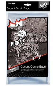 Current Size Comic Bags 100 Count Pack