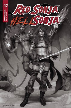 Red Sonja Hell Sonja #2 Cover F 1 for 10 Incentive Puebla Black & White