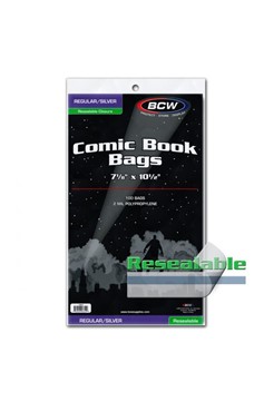 Bcw Resealable Silver Comic Bags (100Ct)