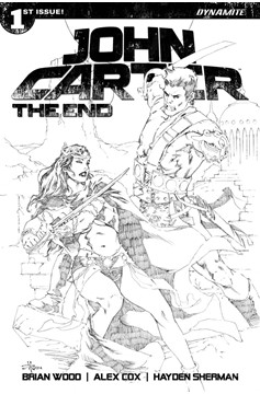 John Carter The End #1 Cover G 1 for 20 Rubi Black & White Incentive