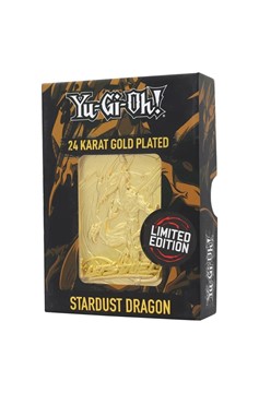 Yu-Gi-Oh! 24K Gold Plated Collectible - Stardust Dragon