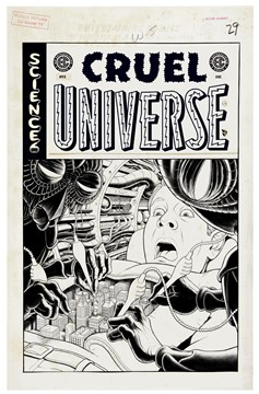 EC Cruel Universe #5 Cover D 1 for 20 Incentive Malachi Ward Black & White Artist Edition Variant (Matu (Of 5)