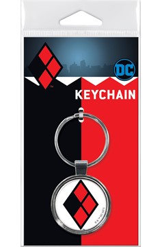 Harley Quinn Logo Keychain