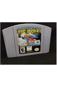 Nintendo 64 N64 Rat Attack! Torn Label