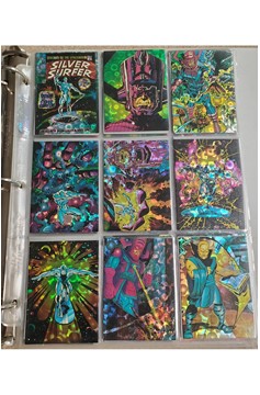 MARVEL PROMO SHEET retailer SILVER SURFER (1992) RARE (FOIL SET COMPLETE)