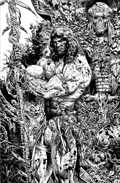 Conan the Barbarian (2023) #5 2nd Printing Sharp Black & White Ink Virgin (Mature)