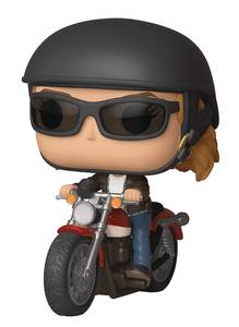 Pop Ride Captain Marvel Carol Danvers On Motorcycle Vinyl Figure