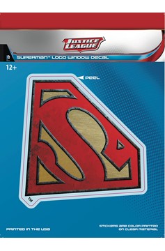 DC Justice League Superman Dimensional Logo Vinyl Decal