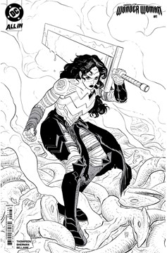 Absolute Wonder Woman #1 Second Printing Cover D 1 for 25 Incentive Hayden Sherman Inks Card Stock