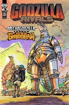 Godzilla Rivals #15 Mechagodzilla Vs King Ghidorah Cover A Maloney