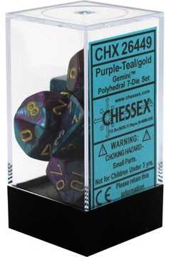 DICE 7-set: CHX26449 Gemini Purple Teal Gold (7)