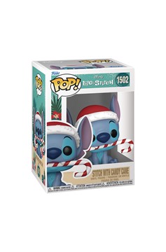 Pop Disney Stitch Holiday Stitch With Candy Cane Vinyl Figure