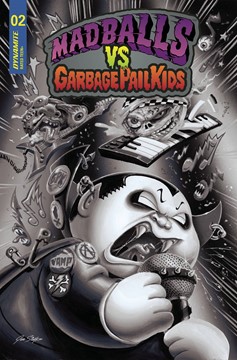 Madballs Vs Garbage Pail Kids #2 Cover F 1 for 20 Incentive Simko Black & White