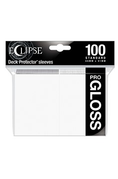 Ultra Pro Sleeves Eclipse Gloss Arctic White 100Ct