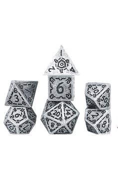 Sirius RPG Dice Set (7): Illusory Metal - Silver