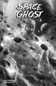 Space Ghost #2 Cover W 7 Copy Last Call Incentive Mattina Black & White 