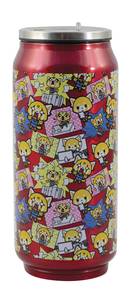Aggretsuko Pink All Over Print Beer Can Bottle