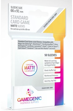 Gamegenic Standard Matte Game Sleeves 66mm X 91mm (50ct)