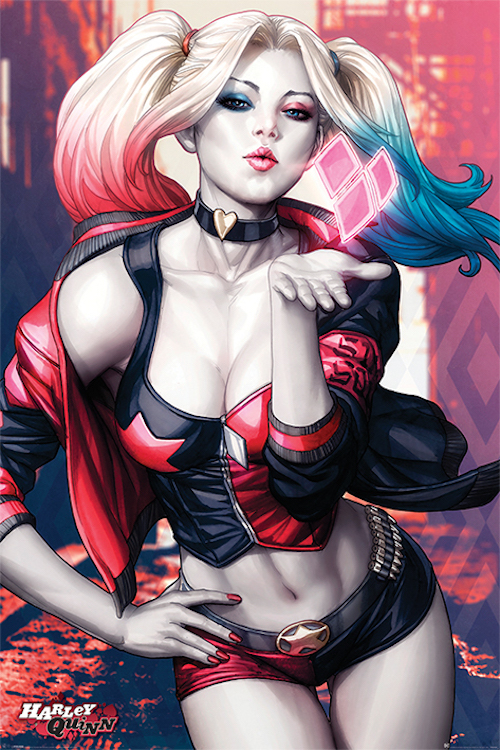 Harley Quinn Kiss Poster