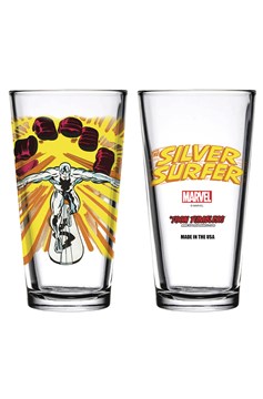 Toon Tumblers Series 3 Silver Sufer Clear Pint Glass
