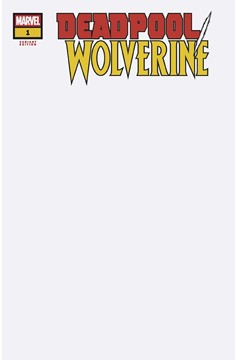 Deadpool/Wolverine #1 Blank Cover Variant