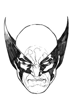 Wolverine #45 Mark Brooks Headshot Virgin Sketch Variant 1 for 50 Incentive