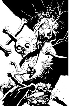 Ultramega by James Harren #5 Cover C 1 for 10 Incentive Mike Mignola Black & White Variant (Mature) (Of 8)