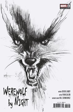 Werewolf by Night #1 Bill Sienkiewicz Black & White Hidden Gem 1 for 25 Incentive