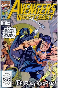 Avengers West Coast #65 [Direct]-Fine