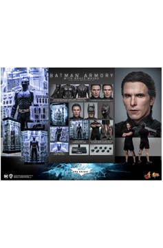 Batman Armory With Bruce Wayne Sixth Scale Figure Set By Hot Toys