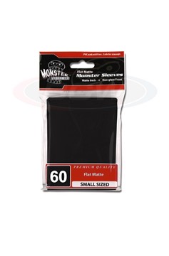 Deck Protector Small Monster Matte Black Sleeves (60)
