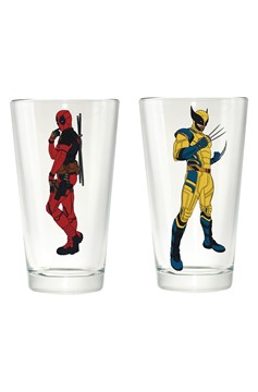 Deadpool & Wolverine Movie Clear Pint Glass