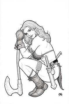 Savage Red Sonja #1 Cover J 1 for 15 Incentive Cho Line Art Virgin