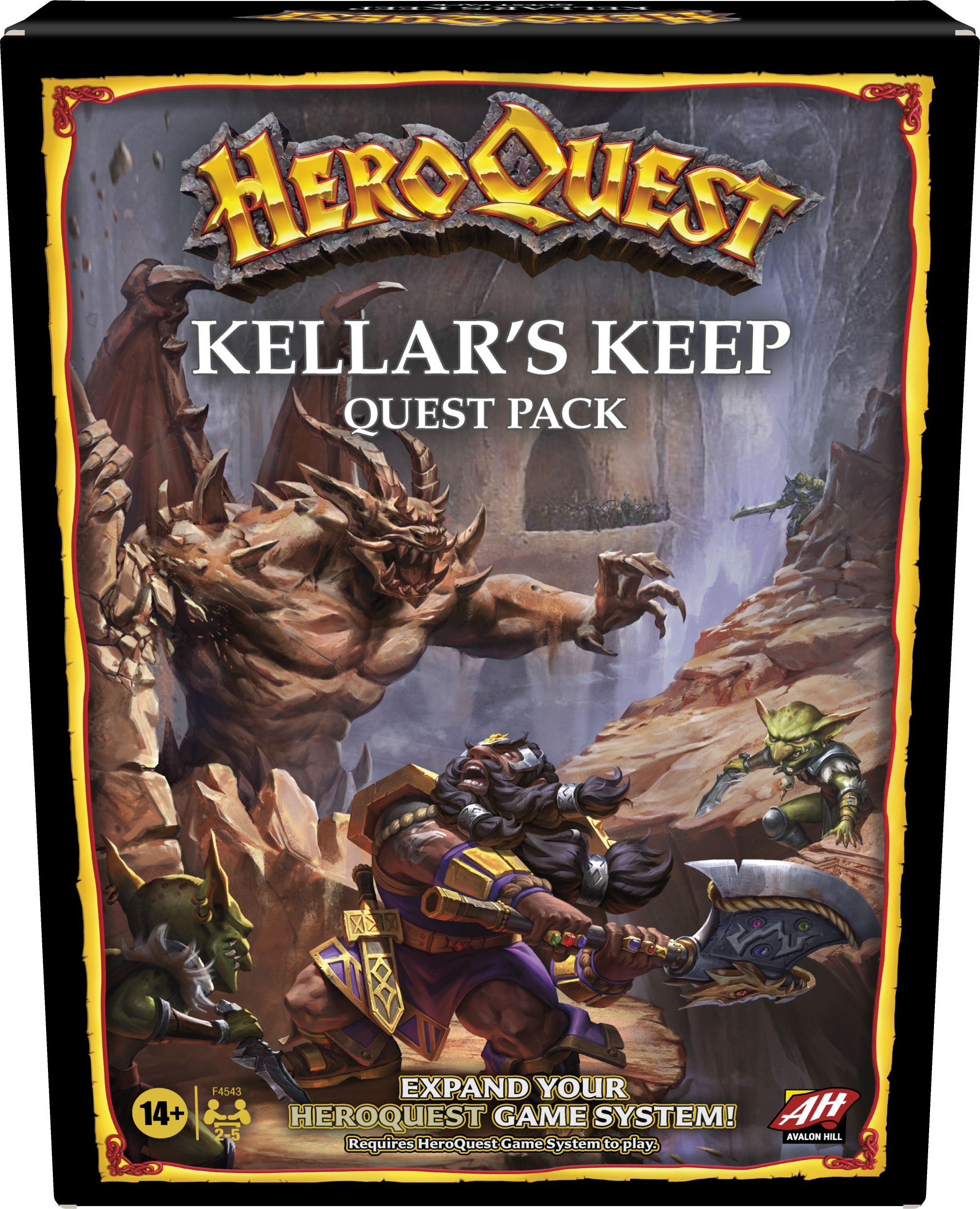 Avalon Hill Heroquest Kellar's Keep Expansion Quest Pack