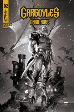 Gargoyles Dark Ages #2 Cover H 1 for 15 Incentive Crain Black & White