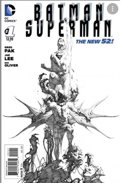 Batman Superman #2 Black & White Variant Edition (2013)