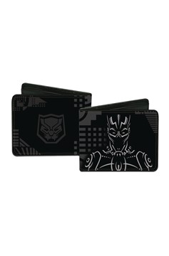 Black Panther Logo & Bust Bi-Fold Wallet