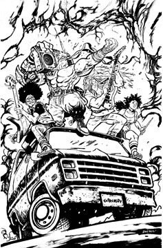 Skybound X #3 Cover G 1 for 10 Incentive Black & White Johnson (Mature)