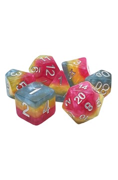 Old School 7 Piece Dnd Rpg Dice Set: Gradients - Fantasy Land