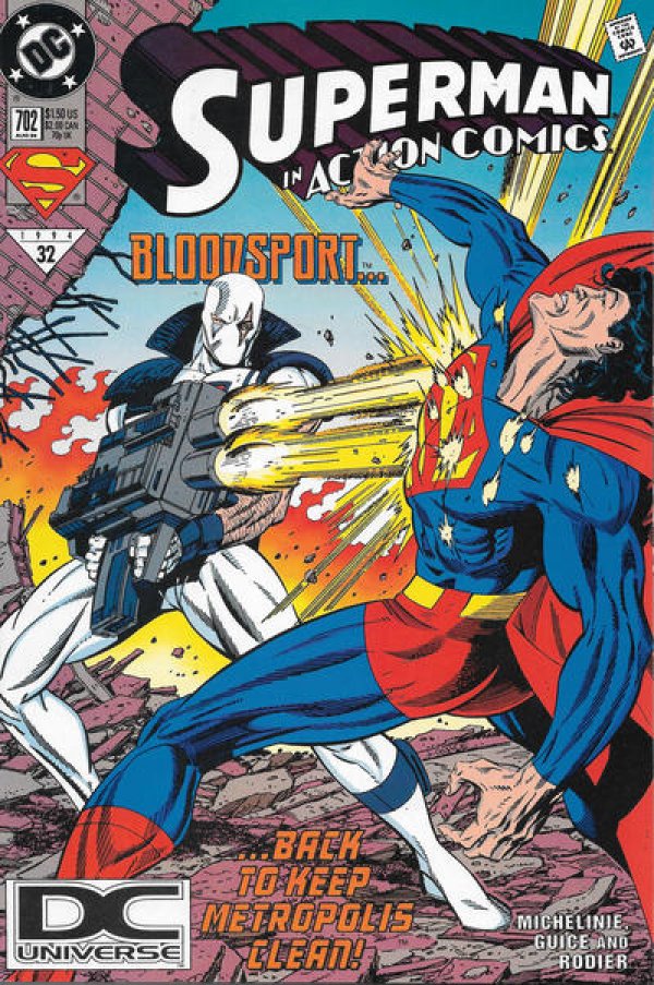 Action Comics Volume 1 # 702 DC Universe Logo