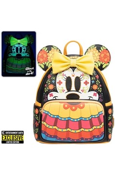 Minnie Mouse Dia De Los Muertos Sugar Skull Mini-Backpack - Entertainment Earth Exclusive