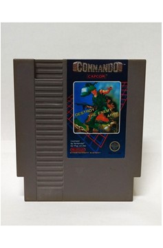 Nintendo Nes Commando Cartridge Only 5 Screw (Good)