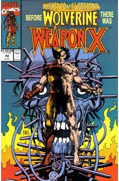 Marvel Comics Presents #72 [Direct]-Very Fine (7.5 – 9) [Origin of Weapon X & Wolverine]