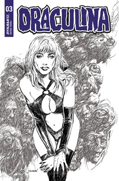 Draculina #3 Cover F 1 for 10 Incentive Kayanan Black & White